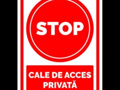 Semn stop cale pentru acces privata