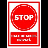 Semn stop cale pentru acces privata